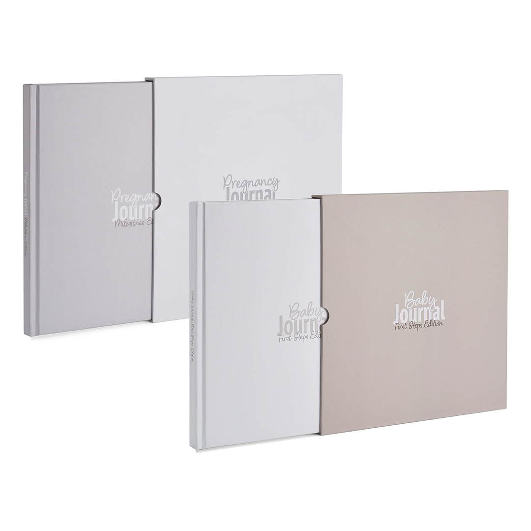 Baby & Pregnancy Journal Bundle – Milestones & First Steps Editions