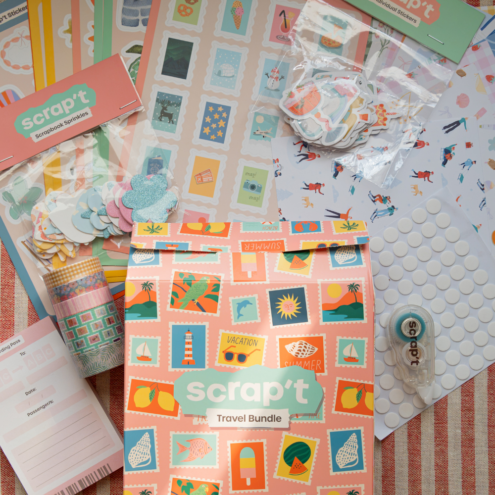 Travel Scrapbook Supplies Bundle
