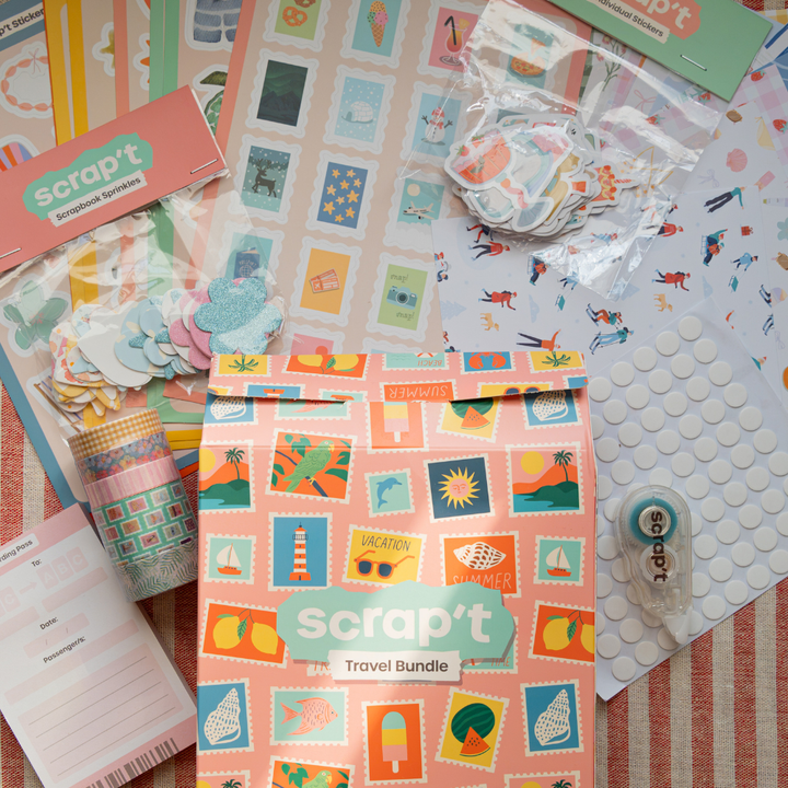 Travel Scrapbook Supplies Bundle